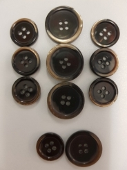 Hornknöpfe 11er Set 22 und 16mm