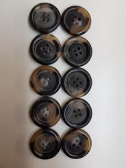 Allzweck-Hornknöpfe 10er Set in 23 mm