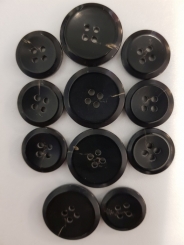 Hornknöpfe 5er Set 20 mm