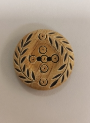 Trachtenknopf in Holzoptik 