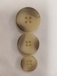 Kunststoffknopf, matt mit Farbverlauf 