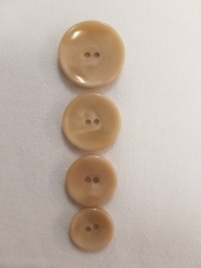 Kunststoffknopf, glänzend - meliert 