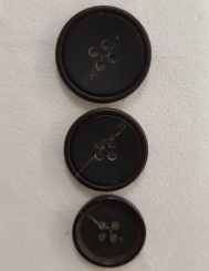 Kunststoffknopf, matt 