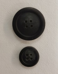 Kunststoffknopf, matt 