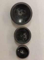 Kunststoffknopf, meliert 