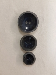 Kunststoffknopf, meliert 18mm