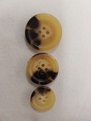 Hornknopf, matt 20mm