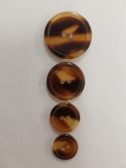 Hornknopf, glänzend 