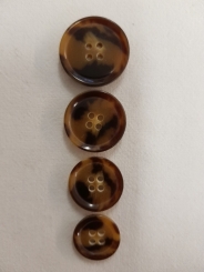 Hornknopf, glänzend 18mm