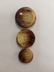 Kunststoffknopf, glänzend 