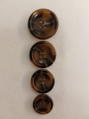 4Lochknopf, glänzend 