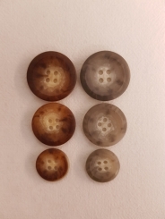 Kunststoffknopf, matt 