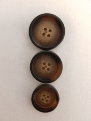 Toller Hornknopf, matt 