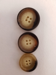 Toller Hornknopf, matt 