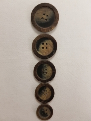 4Lochknopf in Holzoptik 