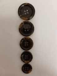 Edler Kunststoffknopf, glänzend 