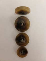 Toller Hornknopf,glänzend 