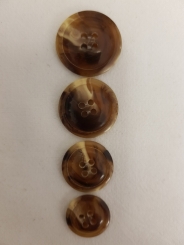 4Lochknopf, glänzend 