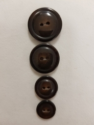 Edler Hornknopf, glänzend 