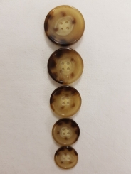 4Lochknopf, matt 23mm