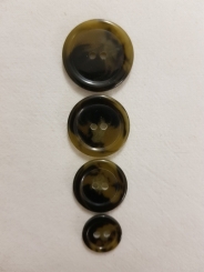 2Lochknopf, glänzend 