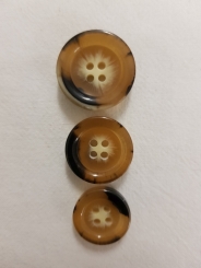 Toller Knopf, meliert 