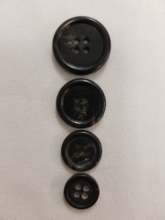 Kunststoffknopf, meliert 