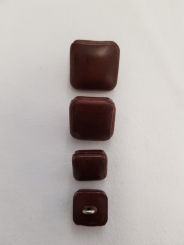 Lederknopf,eckig 