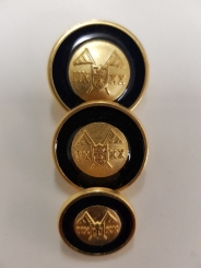 Metallknopf mit Wappenmotiv,glänzend 