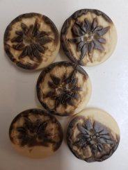 Trachtenknöpfe 5er Set in 22 mm