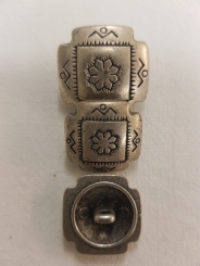 Trachtenknopf, eckig 