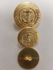 Metallknopf mit maritimen Motiv 