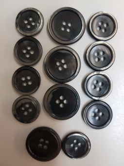 Hornknöpfe 11er Set