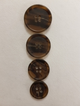 Kunststoffknopf, meliert 18mm