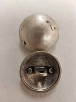 Trachtenknopf aus Metall, rund 